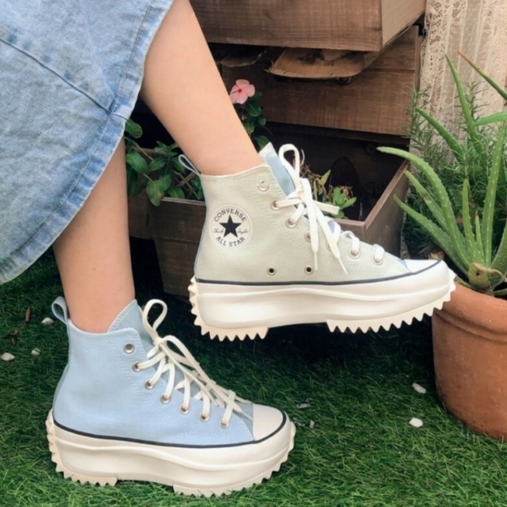 Converse Run Star Hike Hi Platform Summer Denim Unisex. 171894C